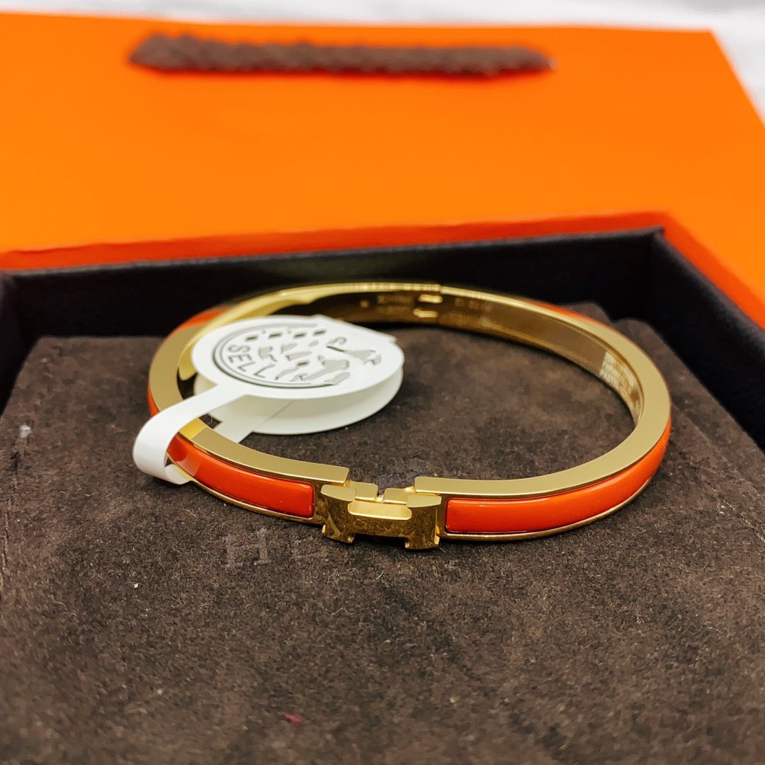 [Vera  Jewelry]CLASSIC HM CLIC RED 8MM ENAMEL BRACELET
