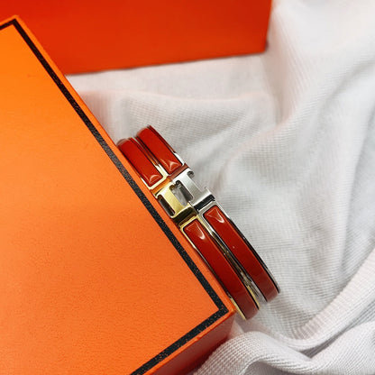 [Vera Jewelry]CLASSIC HM CLIC RED 8MM ENAMEL BRACELET