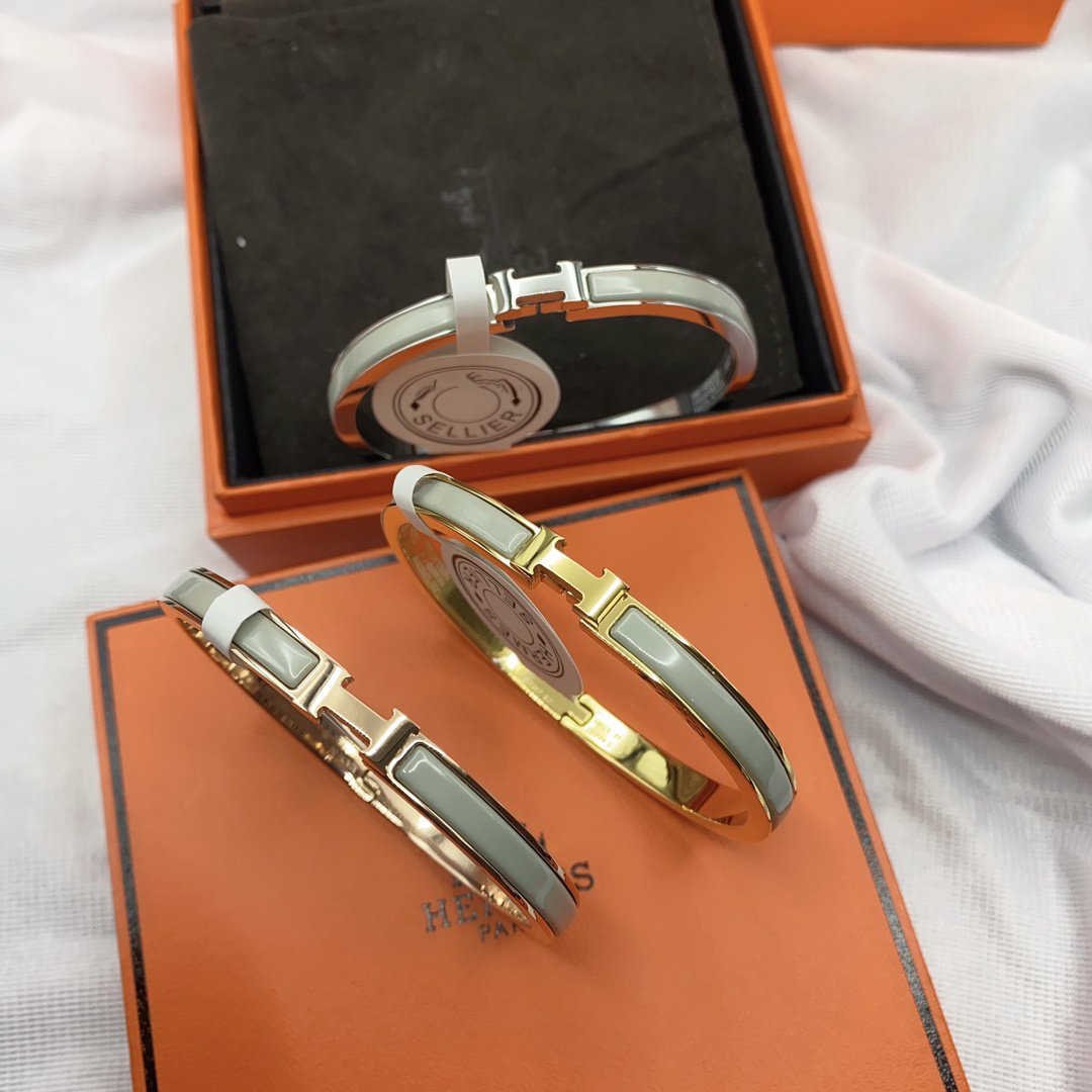 [Vera  Jewelry]CLASSIC HM CLIC GREEN 8MM ENAMEL BRACELET