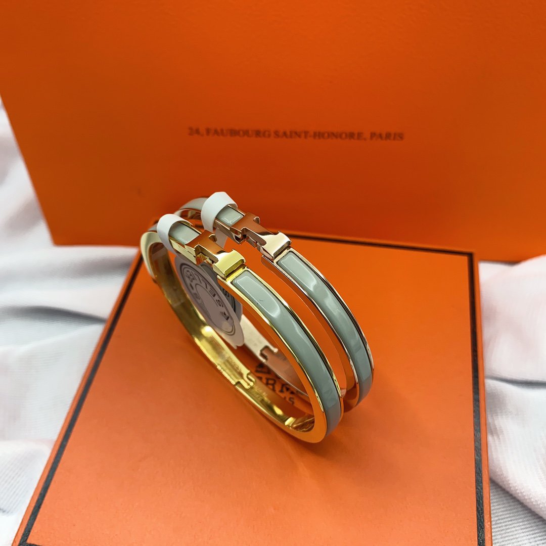 [Vera  Jewelry]CLASSIC HM CLIC GREEN 8MM ENAMEL BRACELET