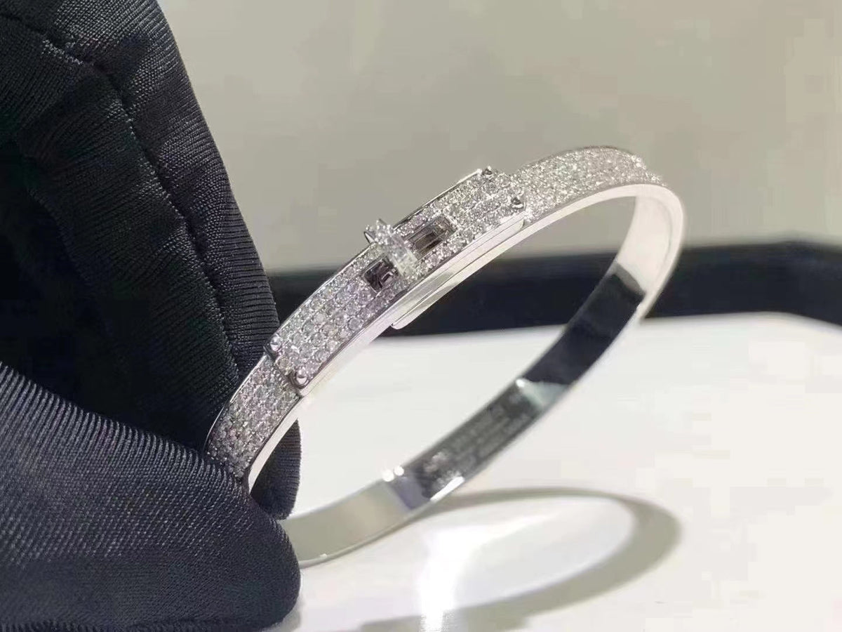 [Vera  Jewelry]HM KELLY BRACELET IN SILVER AND FULL PAVE DIAMOND