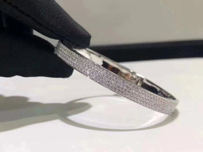 [Vera  Jewelry]HM KELLY BRACELET IN SILVER AND FULL PAVE DIAMOND
