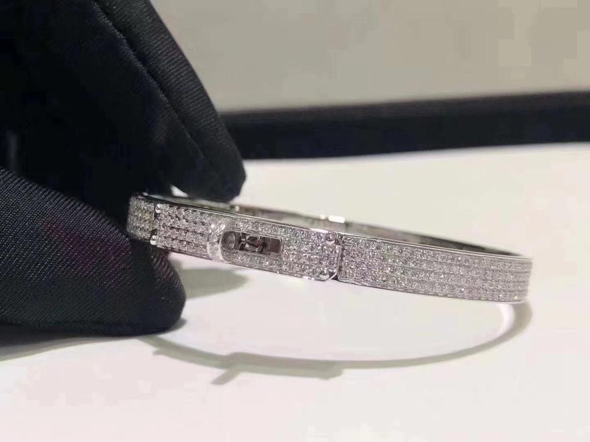 [Vera Jewelry]HM KELLY BRACELET IN SILVER AND FULL PAVE DIAMOND