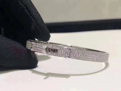 [Vera Jewelry]HM KELLY BRACELET IN SILVER AND FULL PAVE DIAMOND