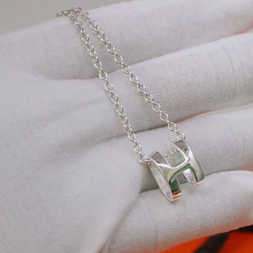 [Vera  Jewelry]HM NECKLACE H LETTER OVAL SERIES