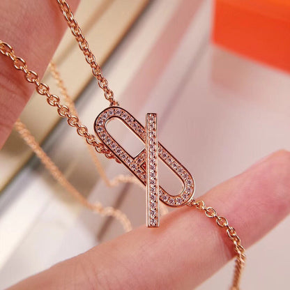 [Vera Jewelry]HM FIRE PIG NOSE NECKLACE TRENDY STREET