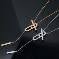 [Vera Jewelry]HM NECKLACE PLATINUM ROSE GOLD DIAMOND