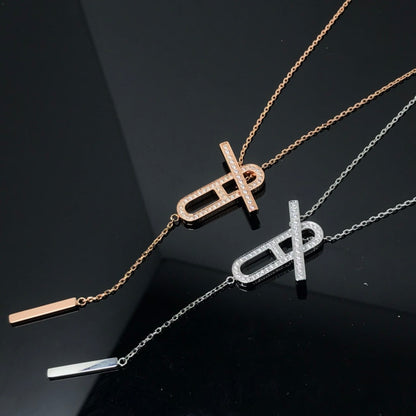 [Vera Jewelry]HM NECKLACE PLATINUM ROSE GOLD DIAMOND