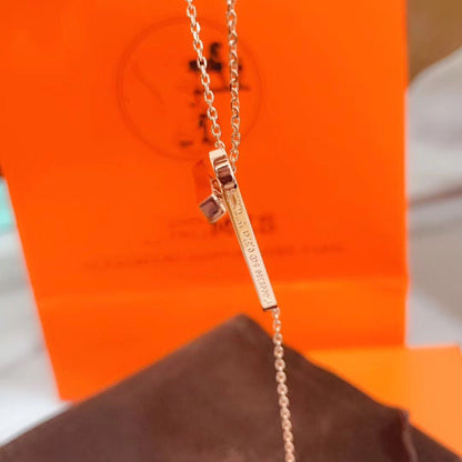 [Vera Jewelry]HM NECKLACE PLATINUM ROSE GOLD DIAMOND