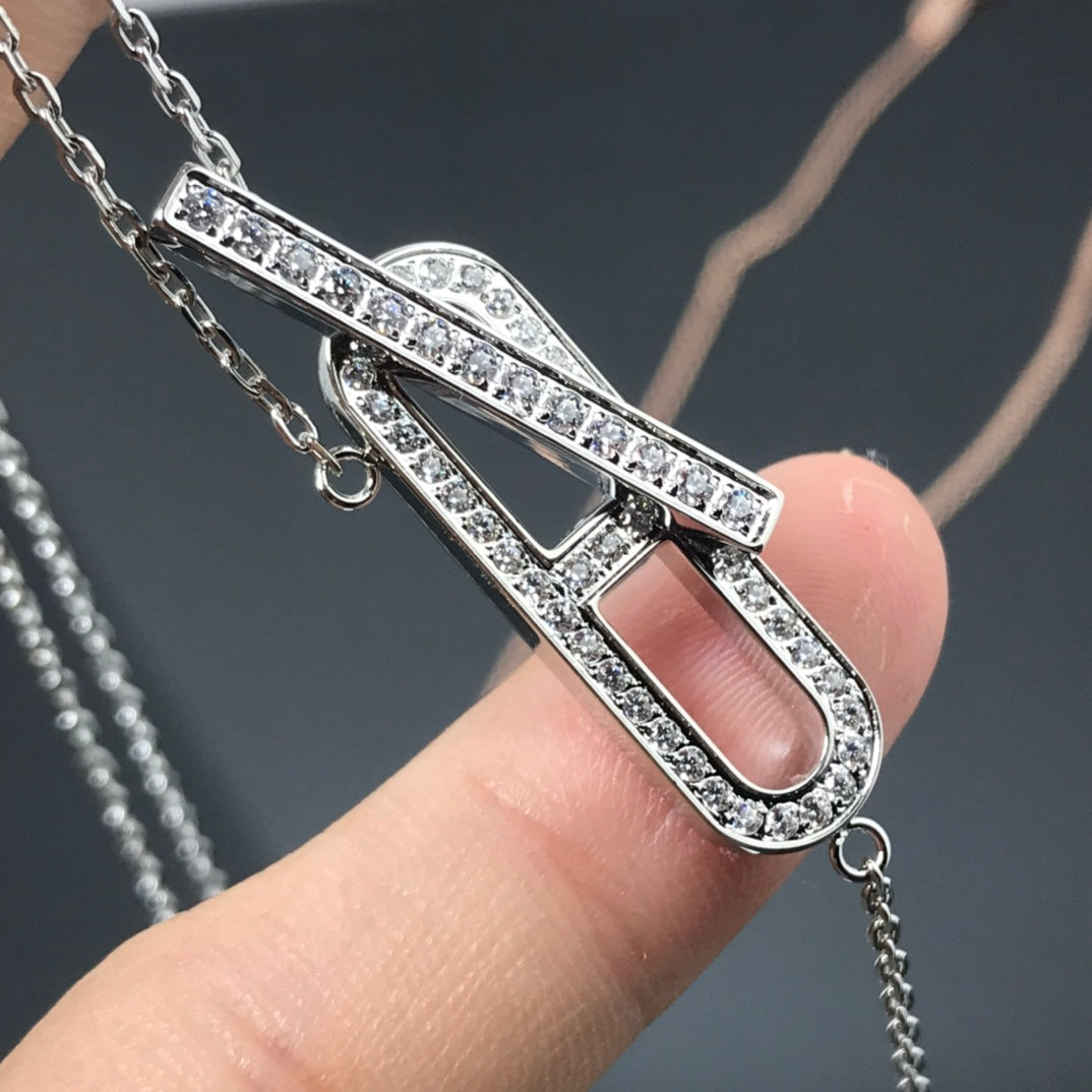 [Vera Jewelry]HM NECKLACE PLATINUM ROSE GOLD DIAMOND