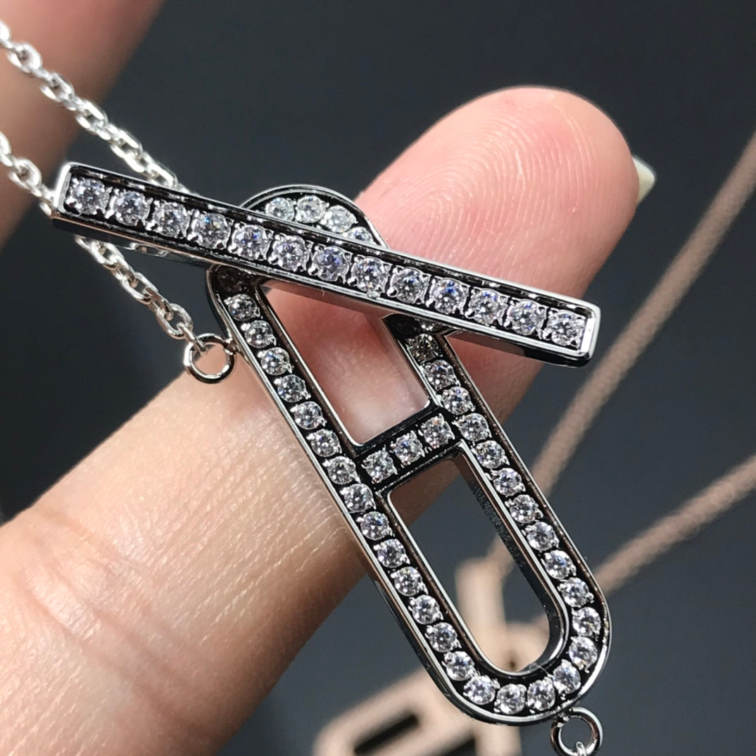 [Vera Jewelry]HM NECKLACE PLATINUM ROSE GOLD DIAMOND