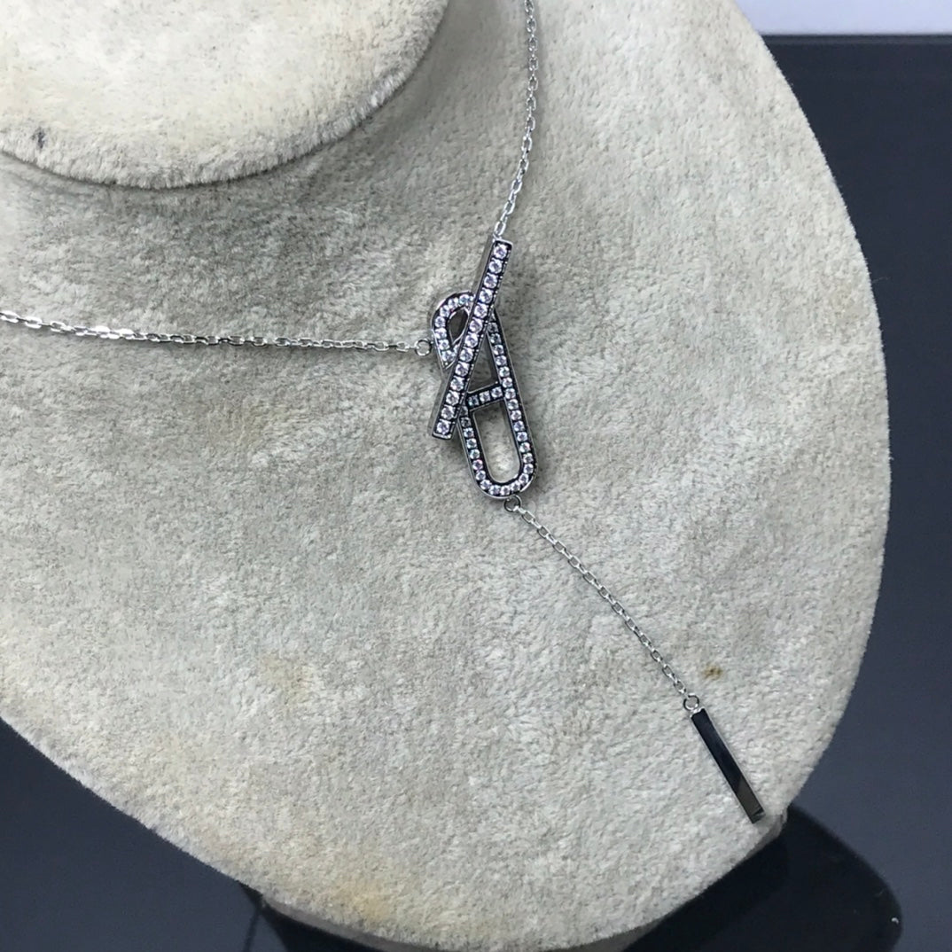 [Vera Jewelry]HM NECKLACE PLATINUM ROSE GOLD DIAMOND