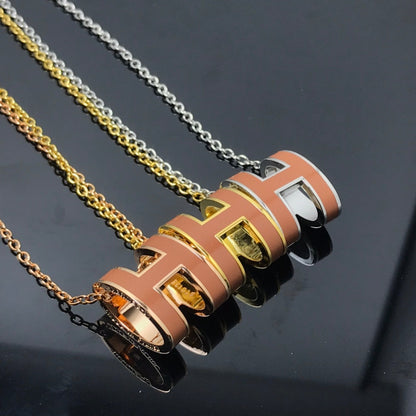 [Vera Jewelry]H NECKLACE BROWN