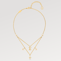 [Vera Jewelry]FLOWERGRAM GOLD MOP DOUBLE ROW NECKLACE