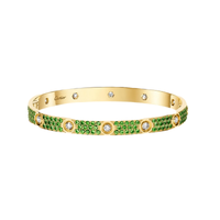 [Vera Jewelry]2026 PAVE GEMSTONE LOVE BRACELET 6.1MM 10 DIAMONDS