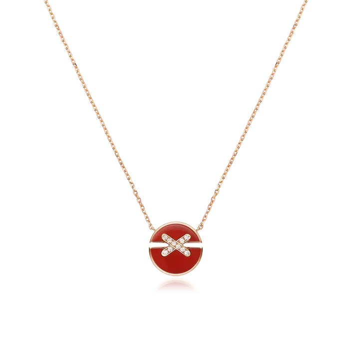 [Vera  Jewelry]JEUX DE ROSE GOLD DIAMOND NECKLACE