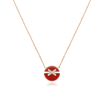 [Vera  Jewelry]JEUX DE ROSE GOLD DIAMOND NECKLACE