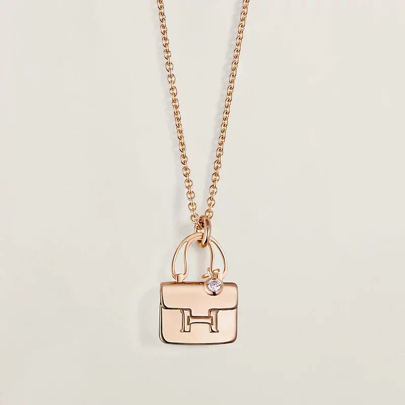 [Vera Jewelry]AMULETTE PEDANT ROSE GOLD NECKLACE