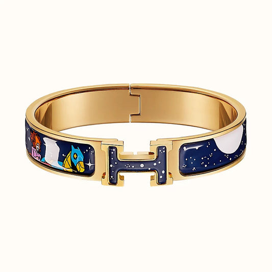 [Vera Jewelry]H STAR AND MOON BRACELET 12MM