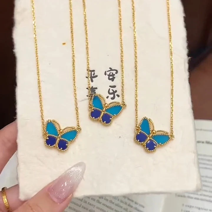 [Vera  Jewelry] 2026 Vera  Jewelry LUCKY BUTTERFLY 1 MOTIFS NECKLACE