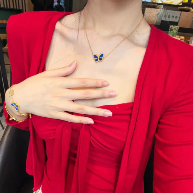 [Vera Jewelry] 2026年新作 ラッキーバタフライ 1モチーフ ネックレス