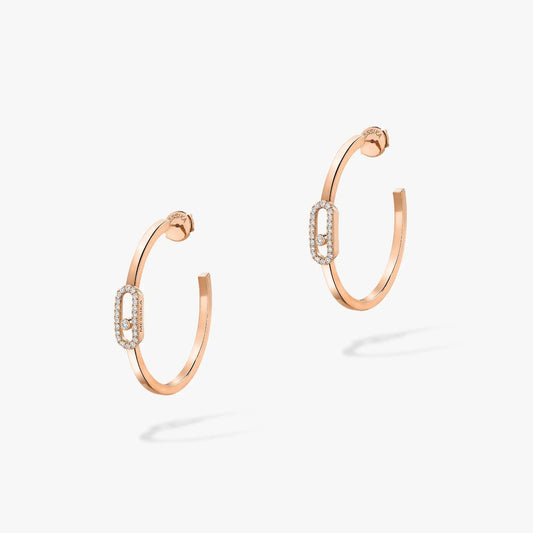 [Vera Jewelry]CREOLES MOVE UNO PM DIAMANT-OHRRINGE