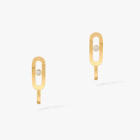 [Vera Jewelry]CREOLES MOVE UNO MINI 1 DIAMOND EARRINGS