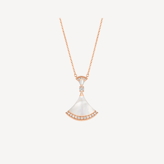 [Vera]DREAM NECKLACE MOP PINK GOLD DIAMOND