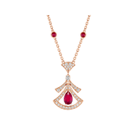 [Vera Jewelry]DREAM NECKLACE CARNELIAN DIAMOND PINK GOLD