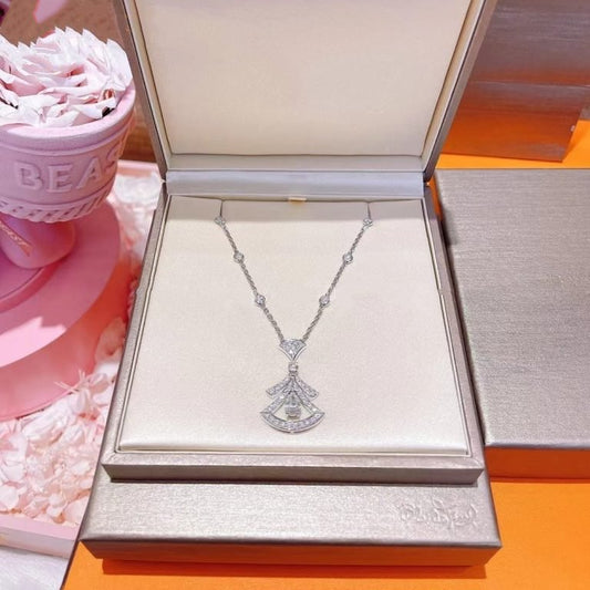 [Vera]DREAM NECKLACE WHITE DIAMOND SILVER