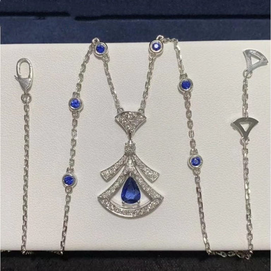 [Vera]DREAM NECKLACE AGATE DIAMOND SILVER