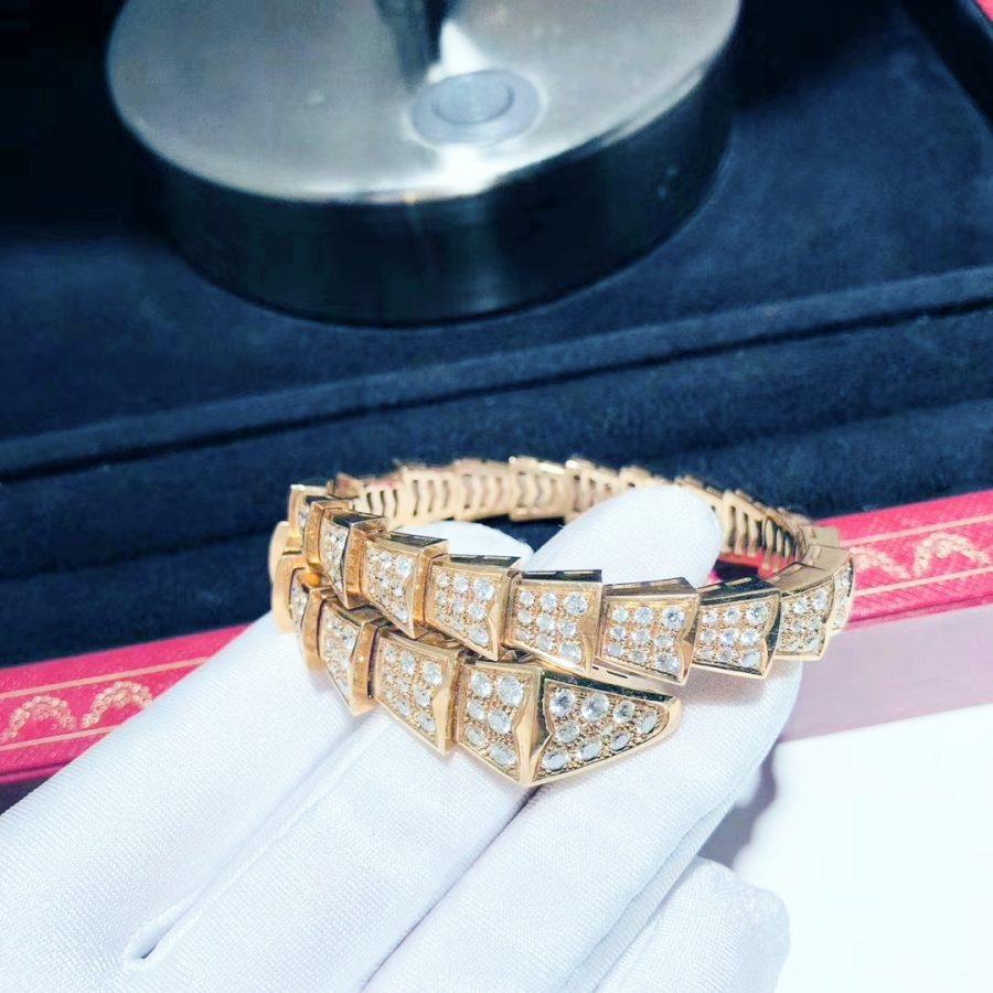 [Vera]SERPENTI BRACELET 8MM PINK GOLD DIAMOND
