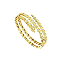 [Vera Jewelry]SERPENTI BRACELET GOLD DIAMOND DOUBLE ROW