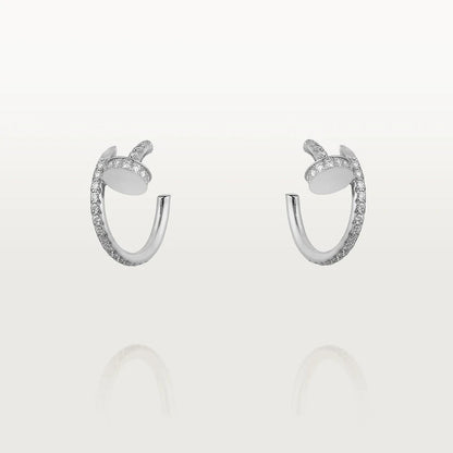 [Vera  Jewelry]JUSTE EARRINGS 12.75MM SILVER DIAMOND