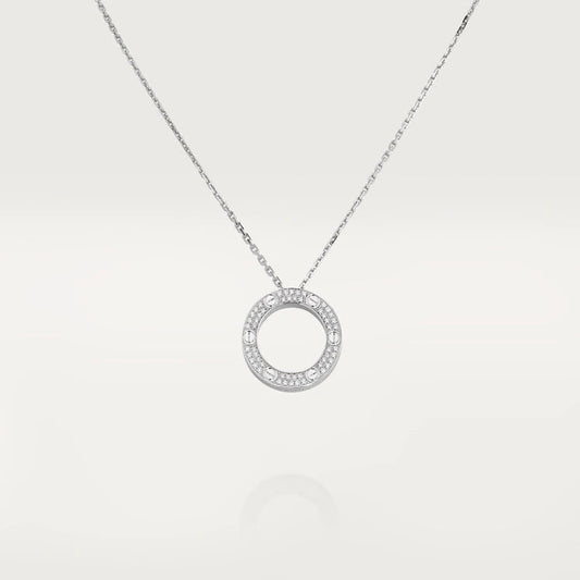 [Vera Jewelry]LOVE NECKLACE ADJUSTABLE SILVER