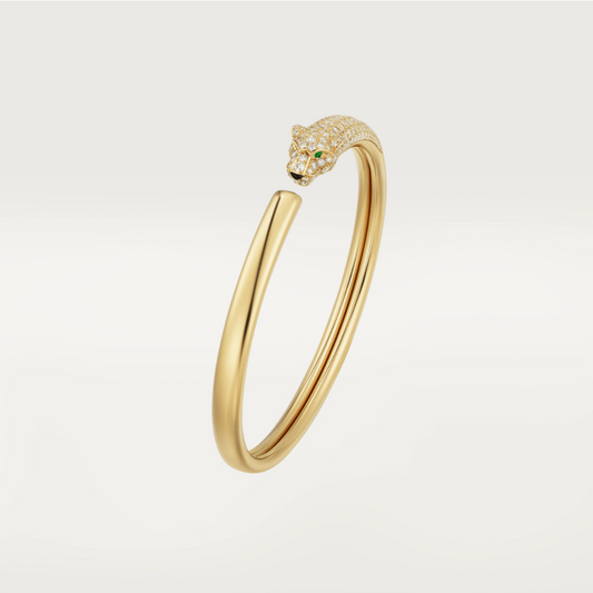 [Vera  Jewelry]PANTHERE GOLD DIAMOND OPEN BRACELET