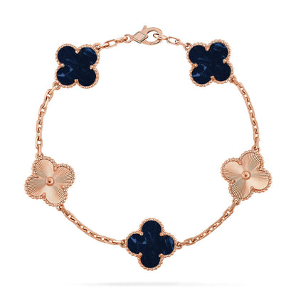 [Vera Jewelry]CLOVER 5 MOTIF PIETERSITE BRACELET COLLECTION