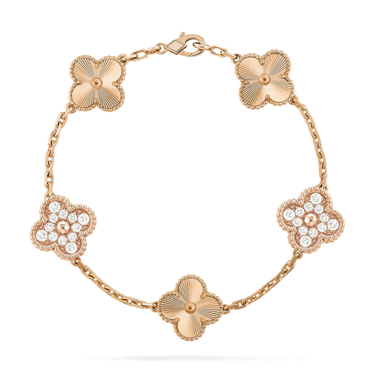 [Vera  Jewelry]LUCKY CLOVER 5-MOTIF BRACELET - LASER COLLECTION