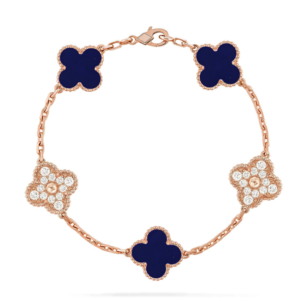 [Vera Jewelry]CLOVER 5 MOTIF LAPIS LAZULI BRACELET COLLECTION