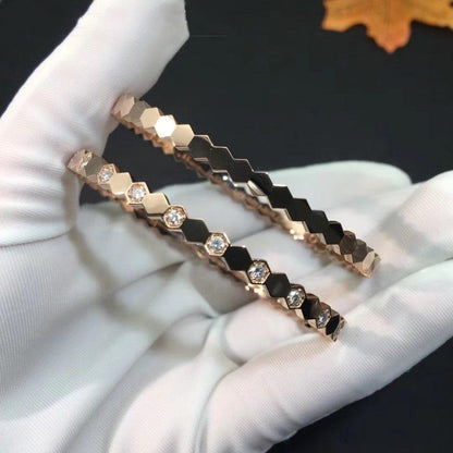[Vera Jewelry]BEE LOVE PINK GOLD DIAMOND BRACELET