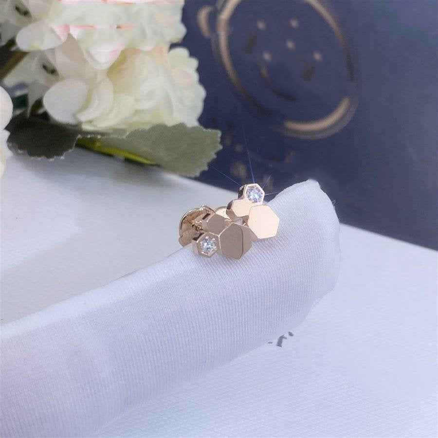 [Vera  Jewelry]BEE LOVE PINK GOLD DIAMOND EARRINGS