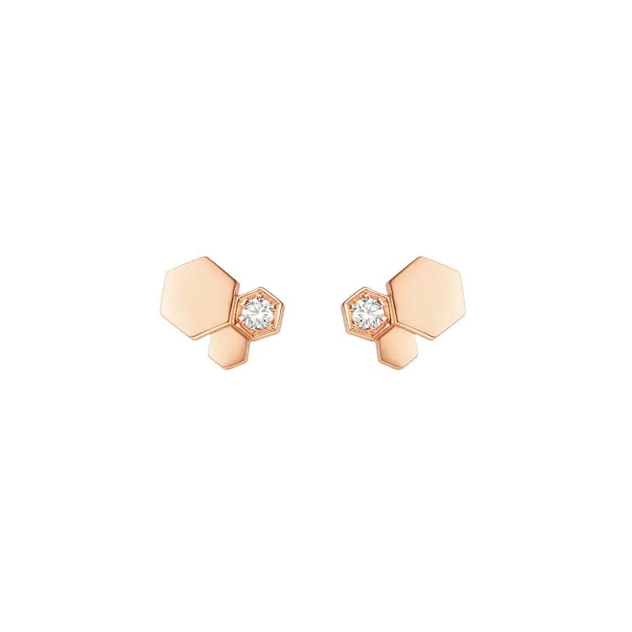 [Vera  Jewelry]BEE LOVE PINK GOLD DIAMOND EARRINGS
