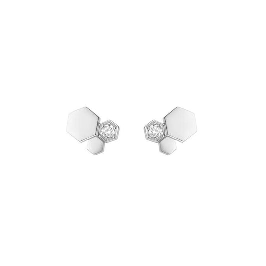 [Vera Jewelry]BEE LOVE SILVER DIAMOND EARRINGS