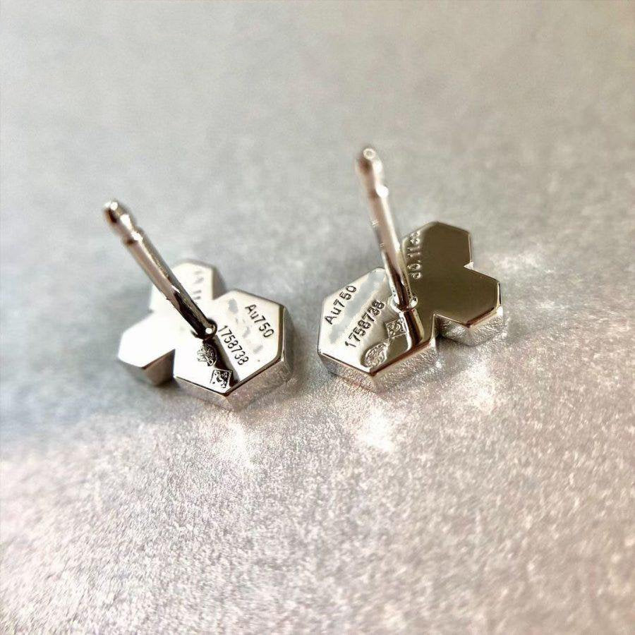 [Vera  Jewelry]BEE LOVE SILVER DIAMOND EARRINGS