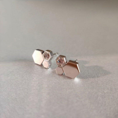 [Vera  Jewelry]BEE LOVE SILVER DIAMOND EARRINGS