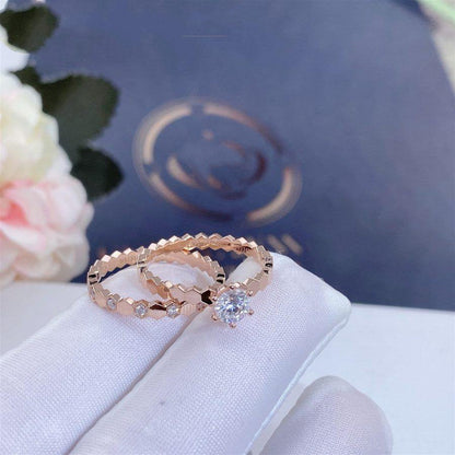[Vera  Jewelry]BEE LOVE RING PINK GOLD 1 DIAMOND
