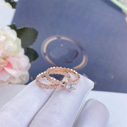 [Vera  Jewelry]BEE LOVE RING PINK GOLD 1 DIAMOND
