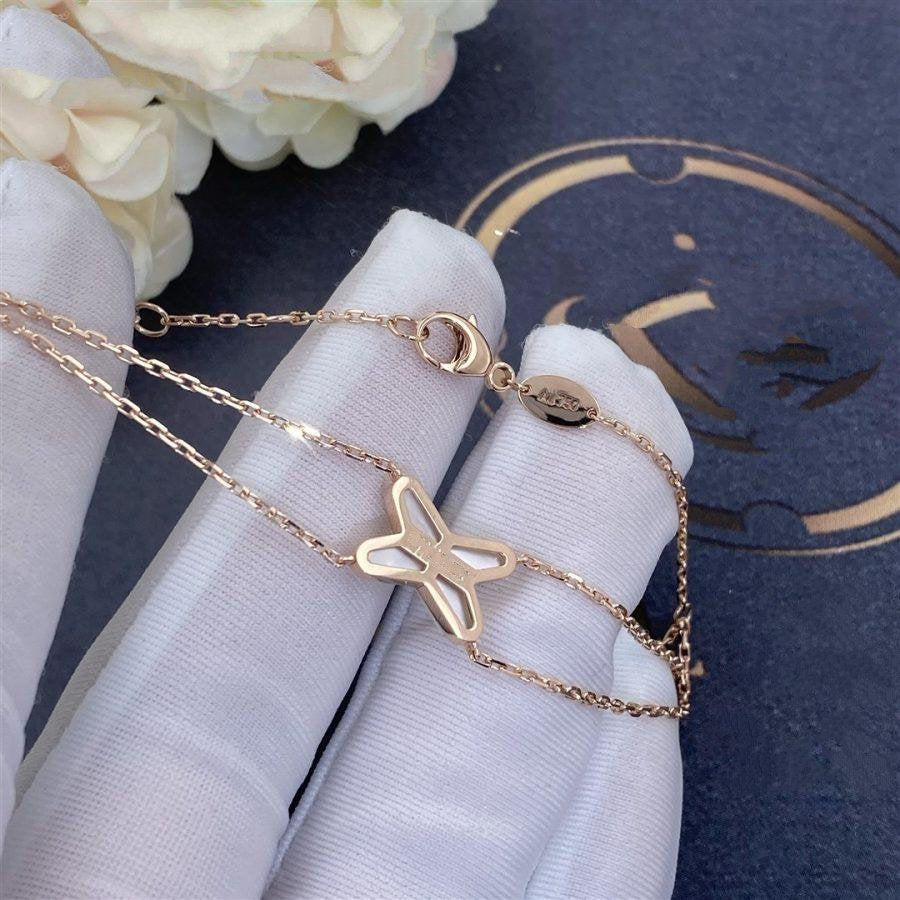 [Vera  Jewelry]JEUX BRACELET WHITE MOP PINK GOLD 1 DIAMOND