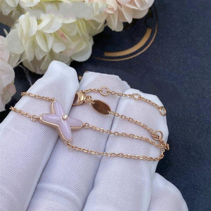 [Vera  Jewelry]JEUX BRACELET PINK MOP PINK GOLD 1 DIAMOND