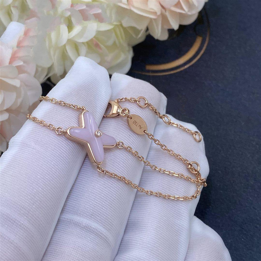 [Vera  Jewelry]JEUX BRACELET PINK MOP PINK GOLD 1 DIAMOND